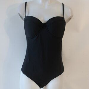 NWT Womens 6ShoreRoad Wild Tide Black One Piece Swimsuit  L